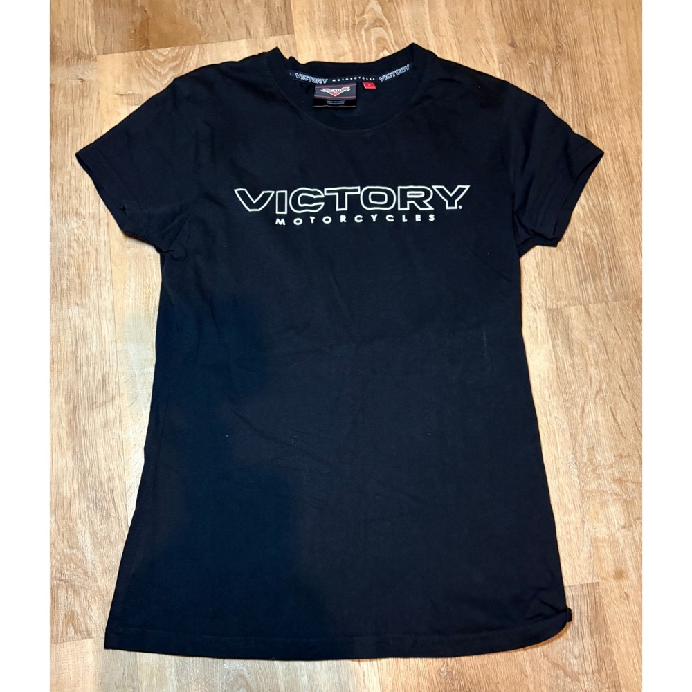 Used Size Small VICTORY MOTORCYCLES‎ black T Shirt